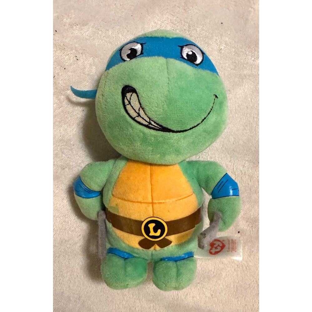 TY TMNT Leonardo plush stuffed toy turtle 6" Teenage Mutant‎ Ninja Turtles